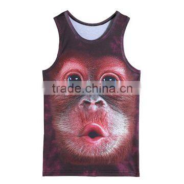 Factory Custom 3d Printed Animal Tank Top Animal Vest