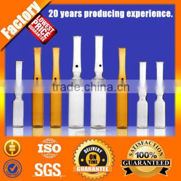 China supplier 2ml medical glass ampoule