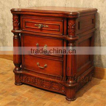 Antique Bedside Tables - Antique Victorian Bedside Table 3 Drawers