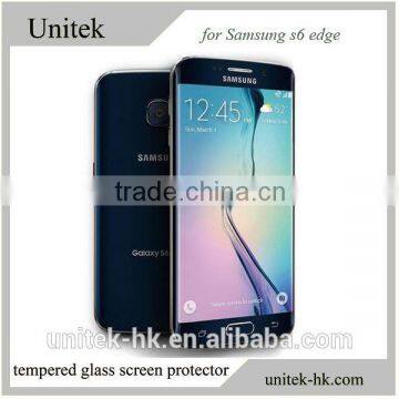 0.33mm 9H glass tempered screen protector 3D curved tempered glass protector for samsung galaxy S6 Edge 9H Ultra Clear