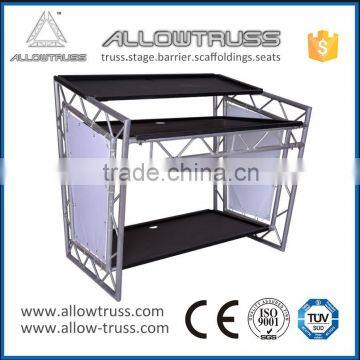 DJ event truss,aluminum movable dj table,table for dj aluminum truss