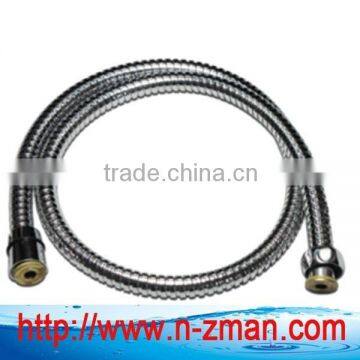 Chrome SS Shower Hose,Flexible PVC Shower Hose,Shower Hose with hex nut