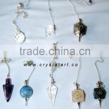 GEMSTONE MIX DESIGN DOWSING PENDULUM