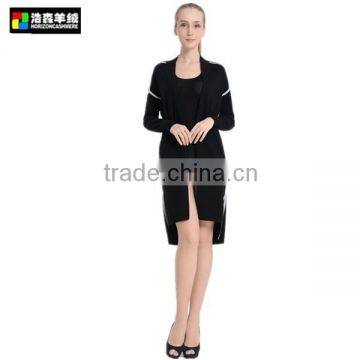 Elegant Bow Back Cashmere Coat, Women Graceful Mongolian Cashmere Coat