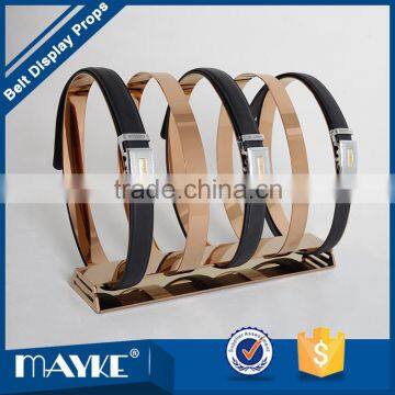 Top Quality gold electroplating steel 5-grid belt rack