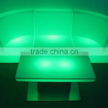 Led Light Illuminated Plastic Sofa