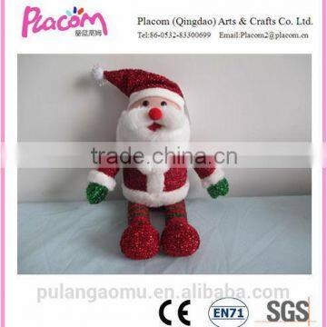 BSCI Audit Hot Selling Cute ,Plush Santa, Keychain Christmas stuff