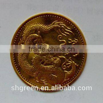 Dragon logo metal badge for medal