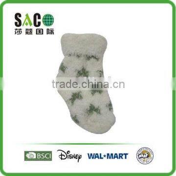 Lovely Star Green Navy Purple Stripe Fluffy Baby Socks photo-3