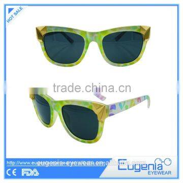 good design flower printing fake costa del mar lens sunglasses