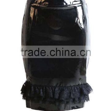 Newest style pvc dress sexy leather catsuit for women