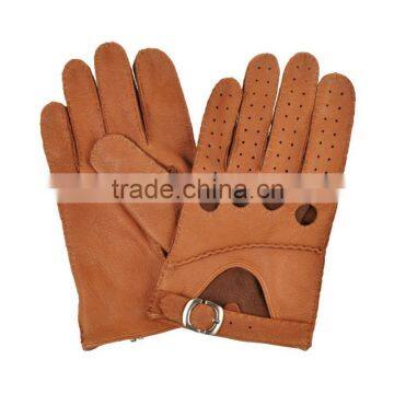 New Premium Men's Unlined Deerskin Leather Gloves. Hand Sewing Breathable Driving Gloves . photo-2