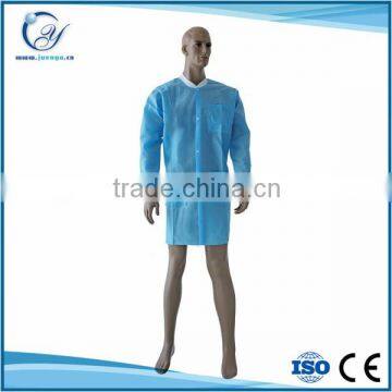 Non woven disposable cheap lab coat