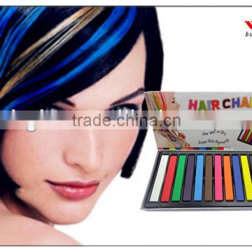 12 colours fashion temporary hair colour chalk