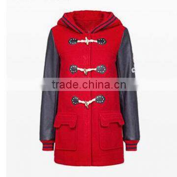 Women Trench Coat Horn style Button Outwear
