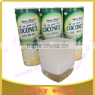 young coconut canned drink juice