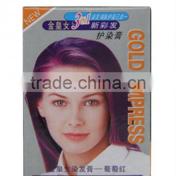 High quality professional hair color cream hair dyeing shampoo names hair colors