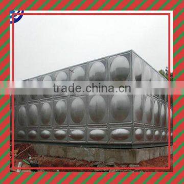 2016 Hot sale rectangular stainless steel water tank for sewage water treatment plant