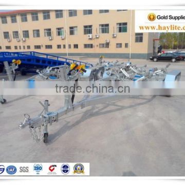 Heavy duty dual or single axel galvanized hydraulics galvanized boat trailer