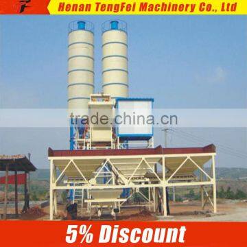 most popular quick hzs50 stationary low cost concrete batching plant