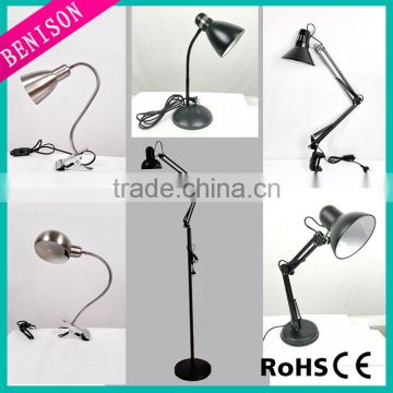 CE Hot selling Modern swing arm leg electroplate Table Light 110V 220V for living room / bedroom reading desk Lighting