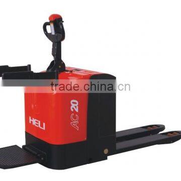 China Top1 Manufacturer Anhui Heli Brand 2.0T Stand-on Electric Pallet Truck photo-2