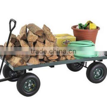 Green Heavy Duty Steel Flat Wagon photo-2