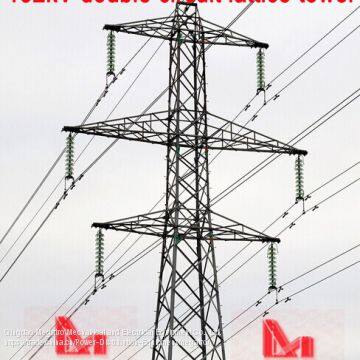 Megatro 132kv double circuit lattice tower