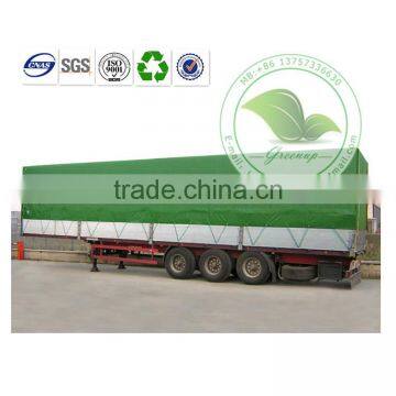 Pvc Coated Polyester Fireproof Tarpaulin Truck Cover photo-2