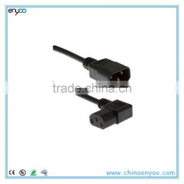 C14 to C13 Right Angle Power Cable - CPU Power Cord