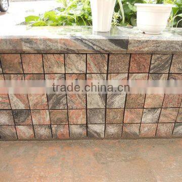 China Multicolor Red Granite Garden Bench photo-4