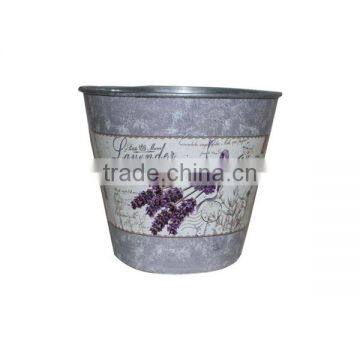 Metal Garden Pot Meta Flower Pot Lavender Flower Pot