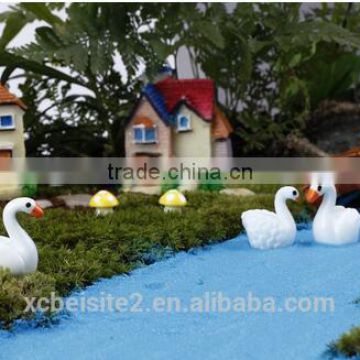 CY309 White Swan moss micro landscape ornaments DIY Decoration for home office