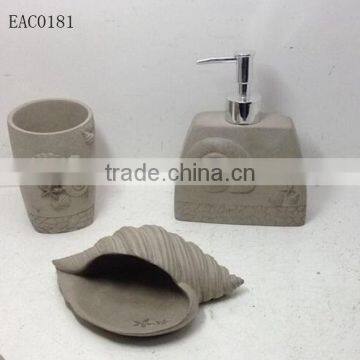 Newly produced sandstone bathroom sets from OEM for factory wholesale and promotion