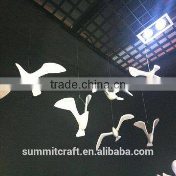 Fiberglass custom resin flying bird statue window display