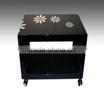 High quality best selling black lacquer square table from Vietnam