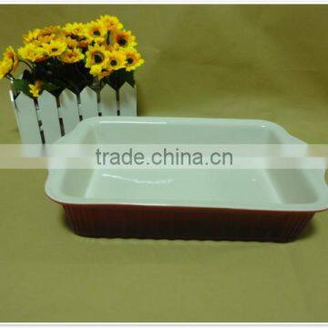 2014 Hot Sale Colored Daily Use Porcelain Ceramic Cake Bakeware photo-2
