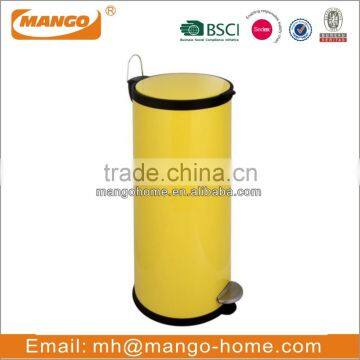 Round Cover Stainless Steel Pedal Waste Bin photo-3