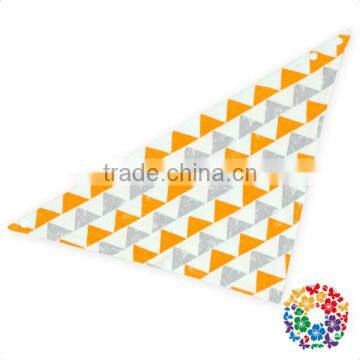 Size 44*32cm 100% Cotton Soft Purple Bear Baby Bandana Bibs photo-3