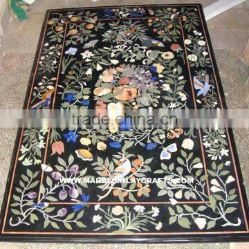 Inlay Marble Stone Dining Table Top Pietra Dura Table Top