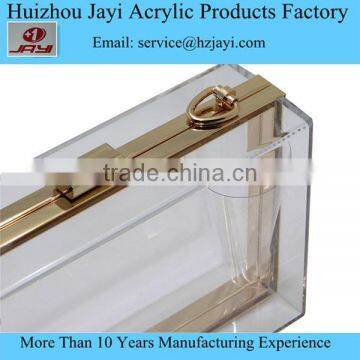 Jayi Acrylic Fatory Acrylic Clear Lucite Beautiful Young Women Ladies Shoulder Handbag Sale photo-3
