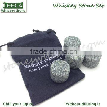 Cylindrical whiskey stones ice stone cool drink