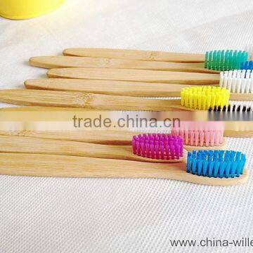 Colorful Soft Bristle Bammboo Tooth Brush, Toothbrush With Bamboo Handle photo-4