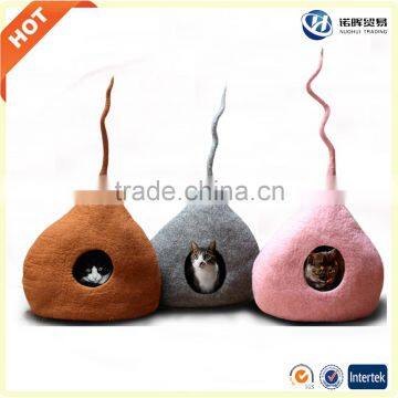 2017 new product distributor wanted high quality felt hanging cat tree house from china