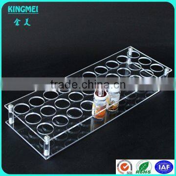 27 Slots Fashion Clear Custom Acrylic Makeup Brush Holder Manufacturer photo-6