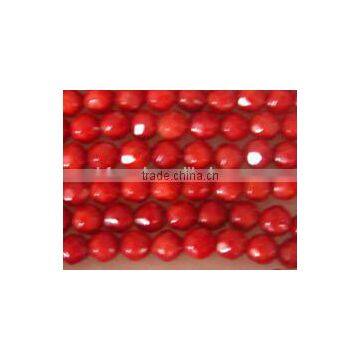 natural red coral beads