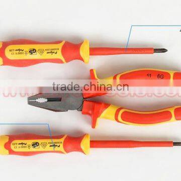 3pcs/set VDE Pliers Set Insulation Combination Plier Screwdriver Set High Pressure Resistance photo-6