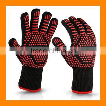 Premium Ofenhandschuhe Aus Aramid Hitzebestandig Bis 500C Grill Handschuhe Kaminhandschuhe Topfhandschuhe Back Handschuhe photo-2