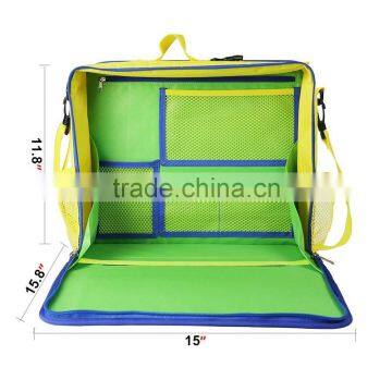 Backseat Car Organizer,Kids Play Tray for Snacks Car Bus Train and Plane Journeys,Travel Used photo-4