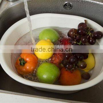 Fashionable collapsible salad bowl fruit wash bowl